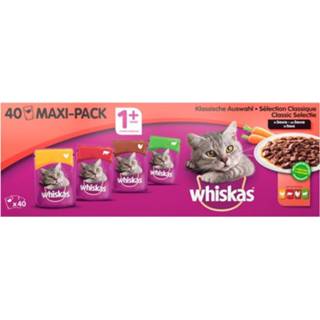 👉 Whiskas Classic Saus - Kattenvoer - Rund - Kip - Saus - 40x100 gram