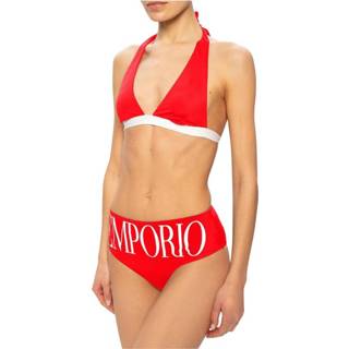 👉 Maillot l vrouwen rood de bain à culotte montante