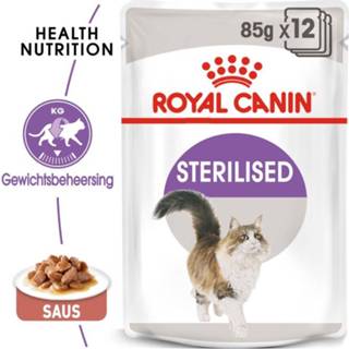 👉 Royal Canin Sterilised Pouch - Kattenvoer - Gelei - 12x85 gram