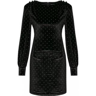 👉 L vrouwen zwart Robe