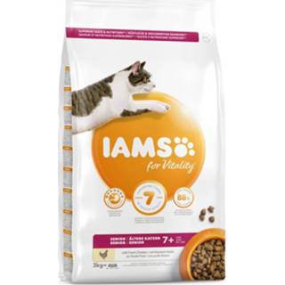 👉 Kattenvoer IAMS Senior - Kip Kalkoen 3 kg 8710255150277