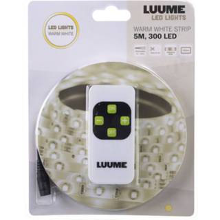 👉 Kastlamp wit One Size Zelfklevende strip met LED verlichting/kastverlichting 5 meter warm - snoer adapter en afstandsbediening 8715986124122
