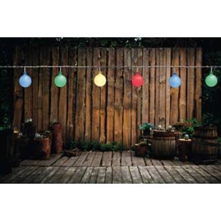 👉 Lichtsnoer One Size meerkleurig Feestverlichting gekleurde lampbolletjes 10 m - Binnen/buiten verlichting priksnoer gekleurd LED lampjes 8720147464696