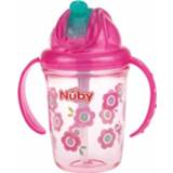 👉 Roze meisjes Nûby 360° Tritan drinkrietbeker 240 ml in 5414959054222