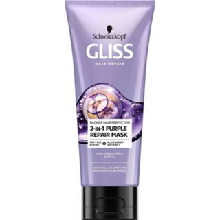 👉 Purper One Size no color Blonde Hair Perfector 2-in-1 Purple Repair Mask voor natuurlijk gekleurd of gebleekt blond haar 200ml 9000101617627