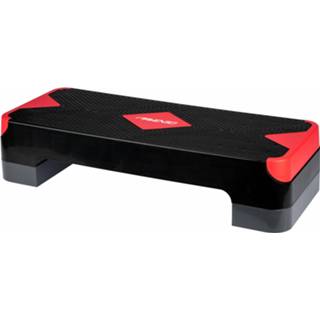 👉 Stepbank zwart rood kunststof unisex Avento 66 x 25 15 cm zwart/rood 8716404332419