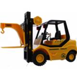 👉 Geel kunststof One Size Toi-Toys vorkheftruck Forklift met licht en geluid 29 cm 8719817027880