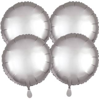 👉 Folieballon zilver folie One Size Anagram folieballonnen 43 cm 4 stuks 26635401616