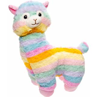 👉 Knuffel multicolor pluche One Size meerkleurig LG-Imports regenboog alpaca junior 35 cm 5413247017765