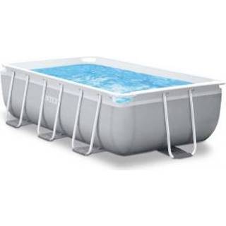 👉 Zwembad grijs Intex Prism Frame Pool - Zwembaden 300x175x80cm Rechthoekig 6941057414447