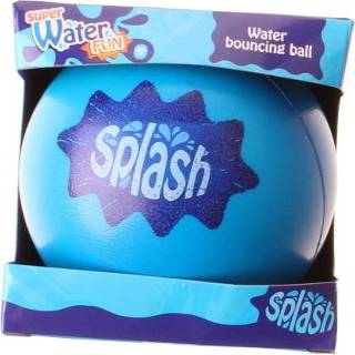 👉 Blauw kunststof One Size Free and Easy water-stuiterbal Splash 9,5 cm 8719987398346