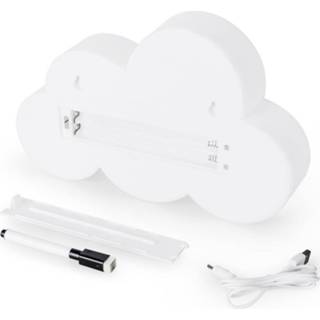 👉 Memobord wit kunststof One Size Balvi Cloud 30 cm LED 3-delig 8430306269436