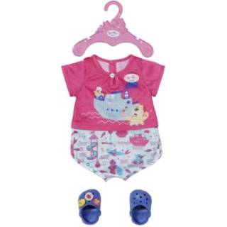 👉 Pyjama meisjes kleurrijk baby's Zapf Creation BABY born Bath & Klompen 43 cm 4001167830628