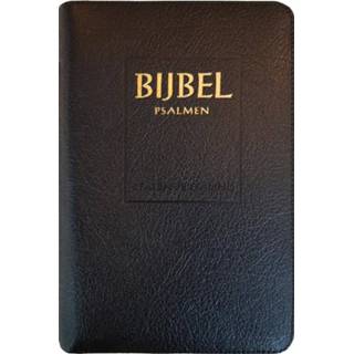 👉 Bijbel (SV) met psalmen (ritmisch) - goudsnee, rits en duimgrepen. Statenvertaling, Hardcover 9789065395023