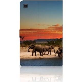 👉 Flipcase Samsung Galaxy Tab A7 (2020) Flip Case Olifanten 8720215031768