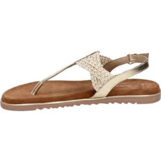 👉 Sandaal vrouwen goud kunstleder Marco Tozzi sandalen 8720251100190 872025110015