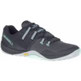 👉 Merrell - Women's Trail Glove 6 - Trailrunningschoenen maat 42, zwart/grijs