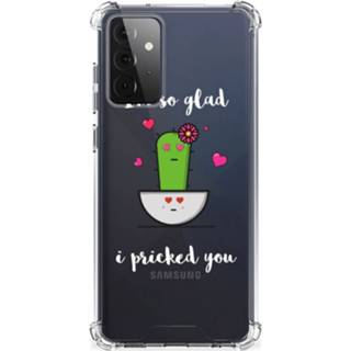 👉 Bumper hoesje Samsung Galaxy A72 4G/5G Stevig Cactus Glad 8720215275957