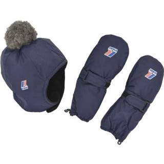 👉 Onesize unisex blauw Set Cappello e Moffole 984Bl