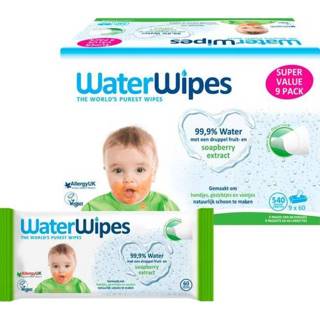 👉 Babydoekje baby's Waterwipes Soapberry Snoetenpoetser - 9 x 60 540 Babydoekjes 99,9% water 5099514001905