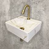 👉 Fontein leto Sub One Pack 33,5x29 cm en Victoria toiletkraan, Carrara 8720365812521