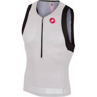 👉 Castelli - Free Tri Top - Fietshemd maat M, grijs