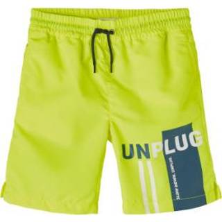 Geel polyester babymode jongens Name it Bath shorts Nmmfruddy Safety Yellow 5714927709995