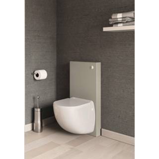 👉 Wandcloset antraciet toiletpot sanicompact Sanibroyeur comfort box met geïntegreerde vermaler, softclose zitting montageframe en in Biocryl, 3308815081144