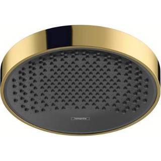 👉 Hoofddouche goud douchekop rainfinity Hansgrohe PowderRain 25 cm met 1 straalsoort, gepolijst 4059625264768