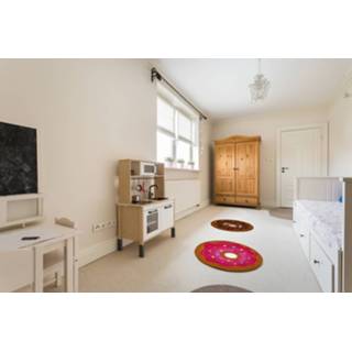 👉 Vloerkleed bruin polyester One Size ACHOKA donut 75 cm 5414869882892