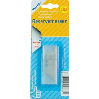 👉 Reservemesje zilver RVS One Size Verlofix reservemes voor uitschuifmes 19 mm 10 stuks 8714957258651