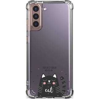 Bumper hoesje Samsung Galaxy S21 Stevig Cat Good Day 8720215856910