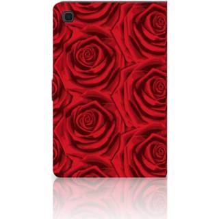 👉 Tablet cover rood Samsung Galaxy Tab A7 (2020) Red Roses 8720215460261