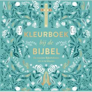 👉 Kleur boek Kleurboek bij de Bijbel. mooiste Bijbelteksten om in te kleuren, Paperback 9789043535687