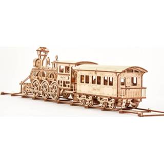 👉 Naturel hout One Size GeenKleur Wood Trick 3D-modelbouw Locomotief R17 87 cm 405-delig 4820195190562