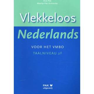 👉 Naslagwerk Vlekkeloos Nederlands voor het vmbo Taalniveau 2F. Zelfstudie en naslagwerk, Pak, Dick, Paperback 9789077018217