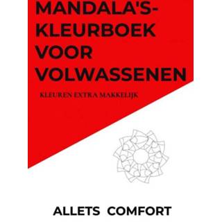 👉 Nederlands mannen Mandala's-kleurboek voor volwassenen-Kleuren extra makkelijk-A5 Mini- Allets Comfort 9789464057157