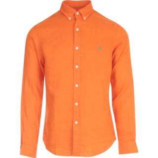 👉 Sportshirt XL male oranje Sport Shirt L/S