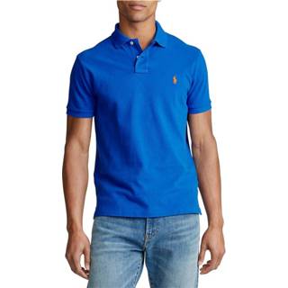 👉 Short sleeve male blauw Knit