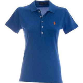 👉 Shirt m vrouwen blauw Polo T-shirt