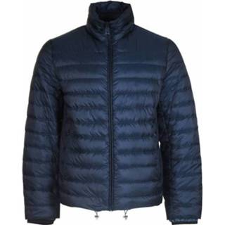 👉 Downjacket male blauw Down jacket with pockets