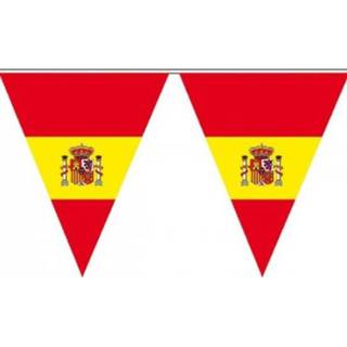 👉 Vlaggenlijn One Size meerkleurig Spanje supporter 5 meter - Spaans thema 8718758220305