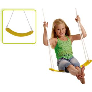 Schommel One Size geel kinderen gele flexibele / kinderschommel zitje - 67 cm Buitenspeelgoed Schommelen 8720276171533