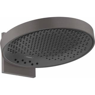 👉 Hansgrohe Rainfinity PowderRain hoofddouche 360 1 straalsoort met douchearm 10-30° verticaal kantelbaar, geborsteld zwart/chroom