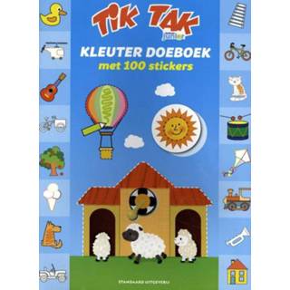 👉 Kleuterboek peuters Tik Tak met 100 stickers. Paperback 9789002273797