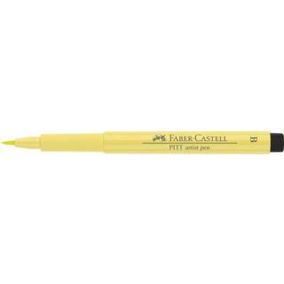 👉 Tekenstift geel Faber-Castell Pitt Artist Pen Brush 104 lichtgeel 4005401674047