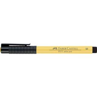 👉 Tekenstift geel Faber-Castell Pitt Artist Pen Brush 108 donker cadmium 4005401674085