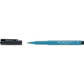 👉 Tekenstift kobalt turkoois Faber-Castell Pitt Artist Pen Brush 153 turquoise 4005401674535