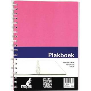 👉 Plakboek roze Kangaro A5 120Grs 40 Vel, Voorkant 8712127154369
