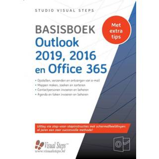 Basisboek Outlook 2019, 2016 en Office 365. Studio Visual Steps, Paperback 9789059056558
